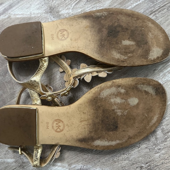 Michael Kors Gold Summer Sandals - Picture 3 of 5